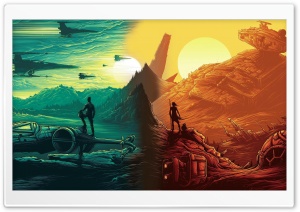 Poe Dameron, Rey, BB-8, Star Wars Ultra HD Wallpaper for 4K UHD Widescreen desktop, tablet & smartphone
