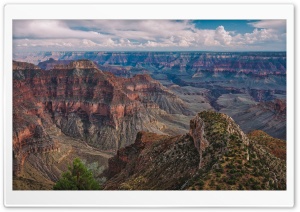 Point Sublime at the North Rim of the Grand Canyon, Arizona 4K UHD Wallpaper for Widescreen and UltraWide Desktop, UltraHD TV, Smartphone, Tablet