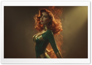 Poison Ivy Character Art 4K UHD Wallpaper for Widescreen and UltraWide Desktop, UltraHD TV, Smartphone, Tablet
