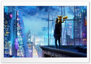 POKEMON Detective Pikachu Ultra HD Wallpaper for 4K UHD Widescreen desktop, tablet & smartphone