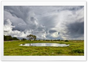 Pond And Storm Clouds Ultra HD Wallpaper for 4K UHD Widescreen desktop, tablet & smartphone