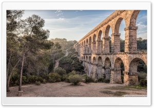 Pont del Diable Ferreres Aqueduct, Tarragona Ultra HD Wallpaper for 4K UHD Widescreen desktop, tablet & smartphone