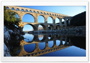 Pont Du Gard, France Ultra HD Wallpaper for 4K UHD Widescreen desktop, tablet & smartphone