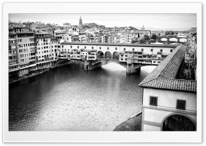 Ponte Vecchio bridge in Florence, Italy Ultra HD Wallpaper for 4K UHD Widescreen desktop, tablet & smartphone