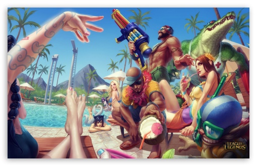 Pool Party - League of Legends Ultra HD Desktop Background Wallpaper for 4K  UHD TV : Widescreen & UltraWide Desktop & Laptop : Tablet : Smartphone