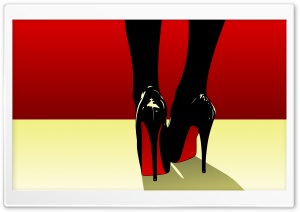 Pop Art High Heels Shoes Red Bottom Ultra HD Wallpaper for 4K UHD Widescreen desktop, tablet & smartphone