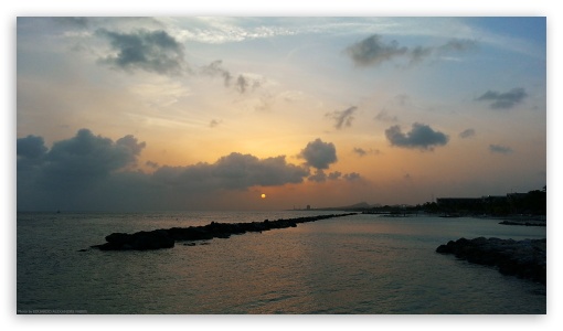 Por do Sol em Curaao - Caribe UltraHD Wallpaper for HD 16:9 ;