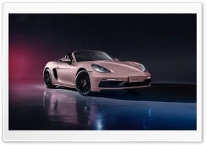 Porsche 718 Spyder Pink Cherry Berry Roadster 4K UHD Wallpaper for Widescreen and UltraWide Desktop, UltraHD TV, Smartphone, Tablet