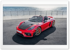 Porsche 718 Spyder RS Weissach Package 4K UHD Wallpaper for Widescreen and UltraWide Desktop, UltraHD TV, Smartphone, Tablet