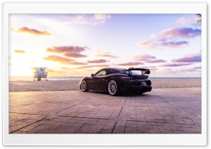 Porsche by the Beach Ultra HD Wallpaper for 4K UHD Widescreen Desktop, Lockscreen, Screensaver, TV, Tablet, Smartphone