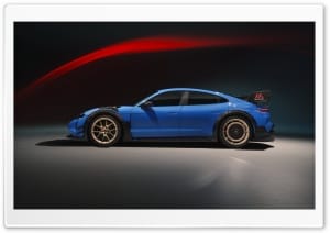 Porsche Taycan Turbo GT Electric Car Side View 4K UHD Wallpaper for Widescreen and UltraWide Desktop, UltraHD TV, Smartphone, Tablet