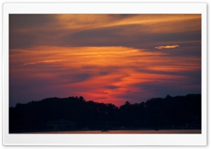 Portage Lake Sunset Ultra HD Wallpaper for 4K UHD Widescreen desktop, tablet & smartphone