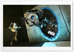 Portal 2 Coop Bots Ultra HD Wallpaper for 4K UHD Widescreen desktop, tablet & smartphone