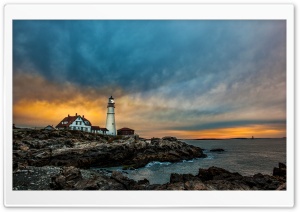 Portland Head Light Lighthouse Ultra HD Wallpaper for 4K UHD Widescreen desktop, tablet & smartphone