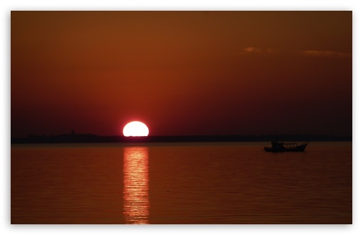 Porto Alegre Sunset UltraHD Wallpaper for Widescreen 16:10 ;