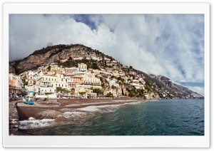 Positano Coast Panorama Ultra HD Wallpaper for 4K UHD Widescreen desktop, tablet & smartphone