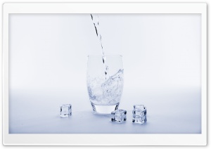 Pouring Water into a Glass Ultra HD Wallpaper for 4K UHD Widescreen desktop, tablet & smartphone