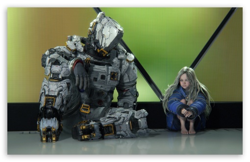 PRAGMATA Video Game - Hugh and Diana UltraHD Wallpaper for UHD 16:9 ; HD 16:9 ; UltraWide 21:9 24:10 ; Widescreen 16:10 5:3 ; Fullscreen 4:3 5:4 3:2 ; Tablet 1:1 ; Mobile 9:19.5 9:20 ;