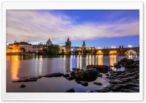 Prague with Charles bridge Ultra HD Wallpaper for 4K UHD Widescreen desktop, tablet & smartphone