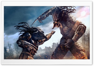 Predator Badlands, Intense Combat 4K UHD Wallpaper for Widescreen and UltraWide Desktop, UltraHD TV, Smartphone, Tablet