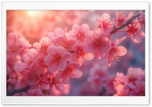 Pretty Cherry Blossom Ultra HD Wallpaper for 4K UHD Widescreen desktop, tablet & smartphone