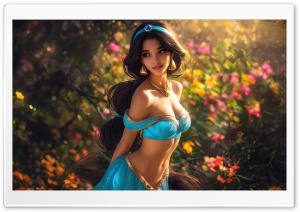 Princess Jasmine Ultra HD Wallpaper for 4K UHD Widescreen Desktop, Lockscreen, Screensaver, TV, Tablet, Smartphone