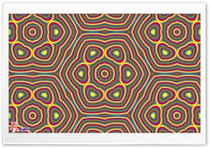 Psychedelic Hearts 4K UHD Wallpaper for Widescreen and UltraWide Desktop, UltraHD TV, Smartphone, Tablet