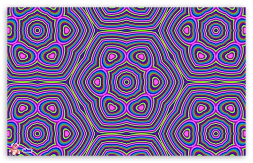 Psychedelic Hearts UltraHD Wallpaper for Widescreen 16:10 5:3 ;