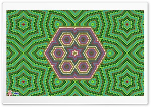 Psychedelic Mosaic 4K UHD Wallpaper for Widescreen and UltraWide Desktop, UltraHD TV, Smartphone, Tablet