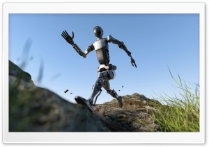 Pudu D9 AI Humanoid Robot 4K UHD Wallpaper for Widescreen and UltraWide Desktop, UltraHD TV, Smartphone, Tablet