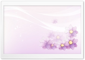 Purple Flowers Corner Ultra HD Wallpaper for 4K UHD Widescreen desktop, tablet & smartphone