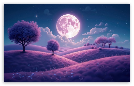 Purple Hills, Full Moon, Night, Landscape 4K UHD Wallpaper for Widescreen and UltraWide Desktop, UltraHD TV, Smartphone, Tablet Purple Hills, Full Moon, Night, Landscape UltraHD Wallpaper for UHD 16:9 ; HD 16:9 ; UltraWide 21:9 24:10 ; Widescreen 16:10 5:3 ; Fullscreen 4:3 3:2 ; Tablet 1:1 ; Mobile 9:16 9:19.5 9:20 10:16 2:3 3:5 ;