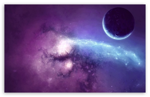 purple nebula wallpaper hd