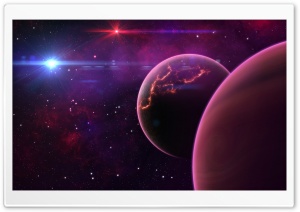 Purple Planets Ultra HD Wallpaper for 4K UHD Widescreen desktop, tablet & smartphone