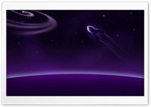 Purple Rocket Into Space Ultra HD Wallpaper for 4K UHD Widescreen desktop, tablet & smartphone