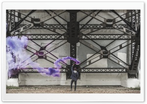 Purple Smoke, Boy Ultra HD Wallpaper for 4K UHD Widescreen desktop, tablet & smartphone