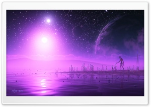 Purple Univers Ultra HD Wallpaper for 4K UHD Widescreen desktop, tablet & smartphone