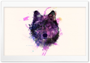Purple Wolf Ultra HD Wallpaper for 4K UHD Widescreen desktop, tablet & smartphone