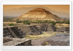 Pyramid Of The Sun, Teotihuacan, Mexico Ultra HD Wallpaper for 4K UHD Widescreen desktop, tablet & smartphone