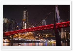 Qiansimen bridge in Chongqing, China 4K UHD Wallpaper for Widescreen and UltraWide Desktop, UltraHD TV, Smartphone, Tablet