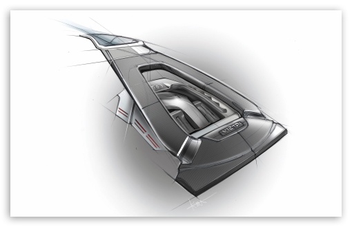 R8 TDI Le Mans Sketch UltraHD Wallpaper for HD 16:9 ; Widescreen 16:10 5:3 ; Fullscreen 4:3 5:4 3:2 ;