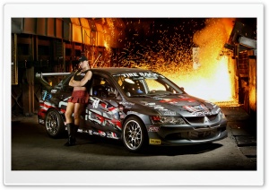 Racing Mitsubishi Car Ultra HD Wallpaper for 4K UHD Widescreen desktop, tablet & smartphone