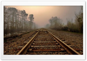 Railroad Ultra HD Wallpaper for 4K UHD Widescreen Desktop, Lockscreen, Screensaver, TV, Tablet, Smartphone