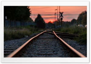 Railway Track Ultra HD Wallpaper for 4K UHD Widescreen desktop, tablet & smartphone