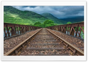 Railway track, Scotland Ultra HD Wallpaper for 4K UHD Widescreen desktop, tablet & smartphone