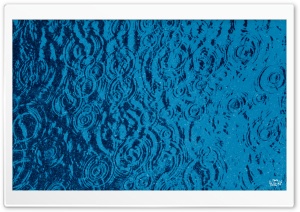 Rain Drops In January Blue Filter Ultra HD Wallpaper for 4K UHD Widescreen desktop, tablet & smartphone
