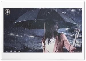 Rain Girl Ultra HD Wallpaper for 4K UHD Widescreen desktop, tablet & smartphone