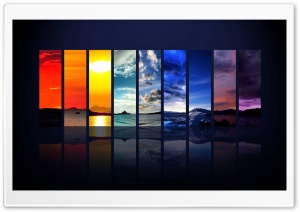 Rainbow Clouds Nature Sun Water Ultra HD Wallpaper for 4K UHD Widescreen desktop, tablet & smartphone