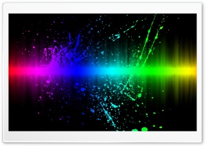 Rainbow Color Splatter Ultra HD Wallpaper for 4K UHD Widescreen desktop, tablet & smartphone