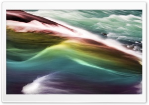 Rainbow Gullfoss Ultra HD Wallpaper for 4K UHD Widescreen desktop, tablet & smartphone